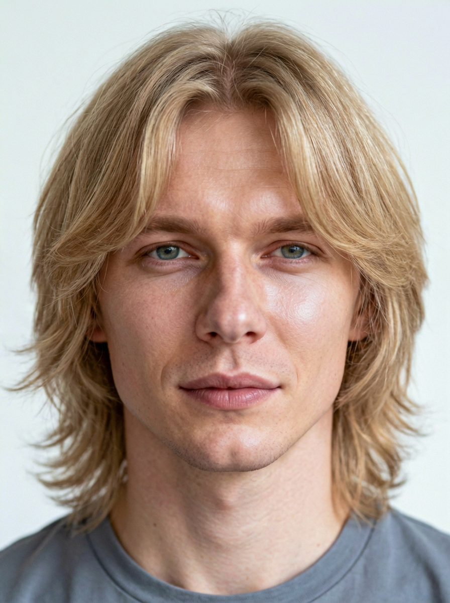 Long Layers with Curtain Bangs